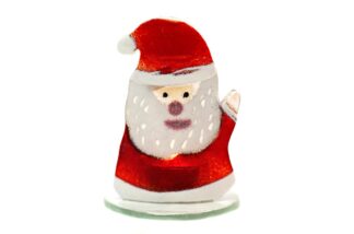 Glass Christmas Festive Candle Holders