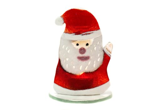 Glass Christmas Festive Candle Holders